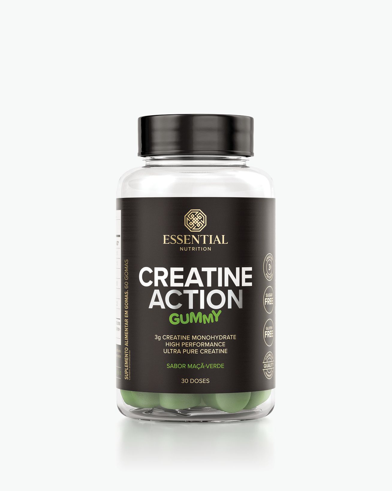 Creatine Action Gummy Maçã-verde