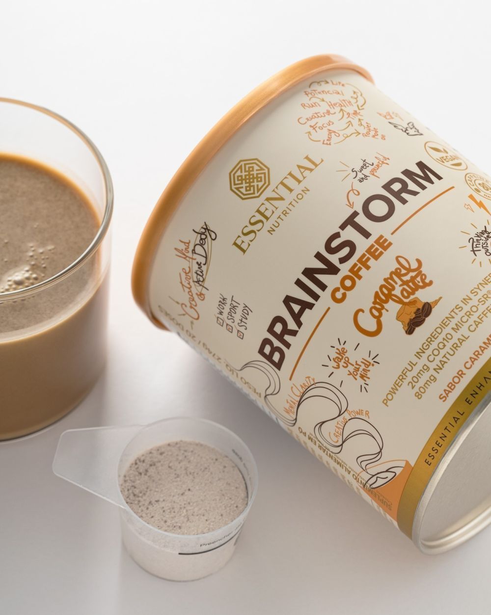 Brainstorm Coffee Caramel Latte