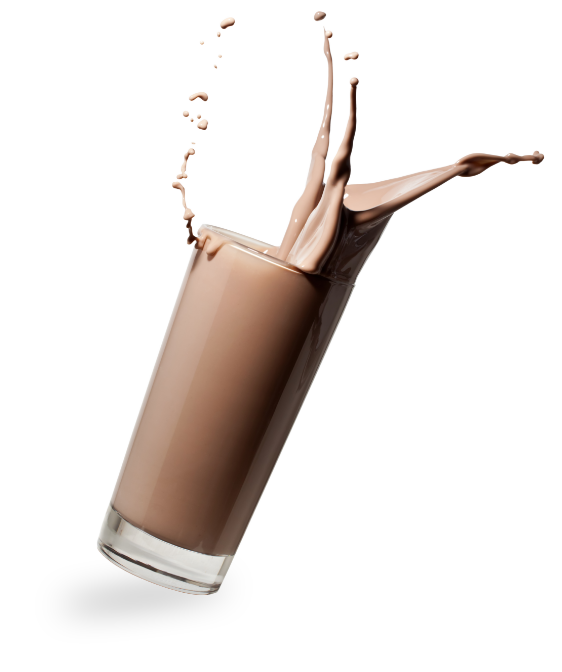 Copo com Collagen Essential Protein sabor chocolate