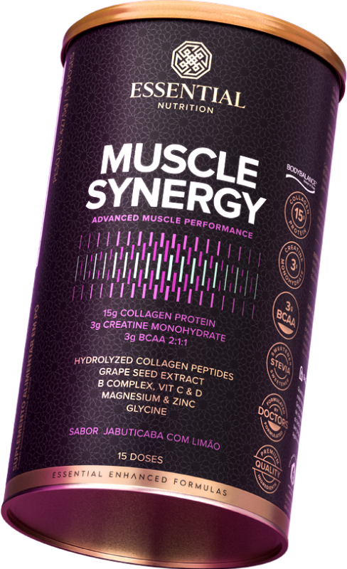 Muscle Synergy: nutrição essencial para o desempenho e recuperação muscular eficaz.