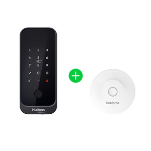 Kit Fechadura Inteligente de Sobrepor MFD 2020 D com Hub MCA 1002 Intelbras
