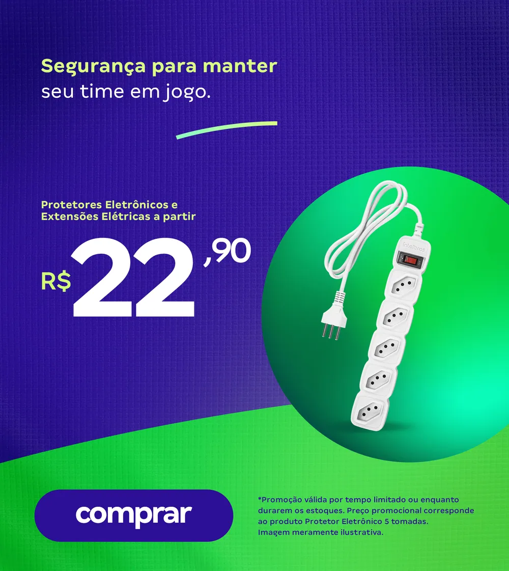 Protetores Eletrônicos a partir de R$ 22,90
